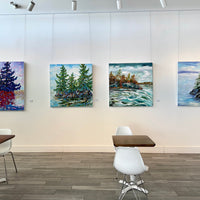 Just Growing, 42" x 42" - Kefi Art Gallery