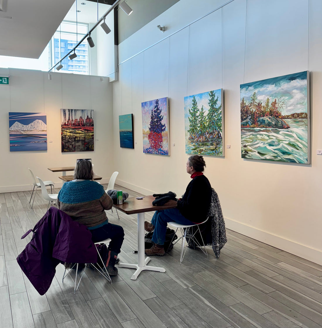 Burleigh Falls, 42" x 42" - Kefi Art Gallery