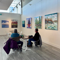 Burleigh Falls, 42" x 42" - Kefi Art Gallery