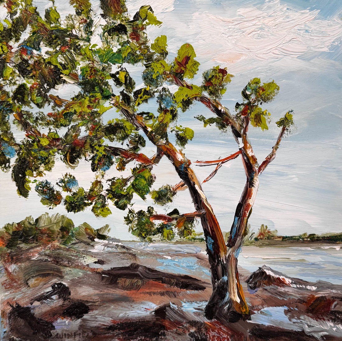 Staying, 12” x 12” - Kefi Art Gallery