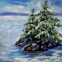 Just Chillin’, 42" x 42" - Kefi Art Gallery