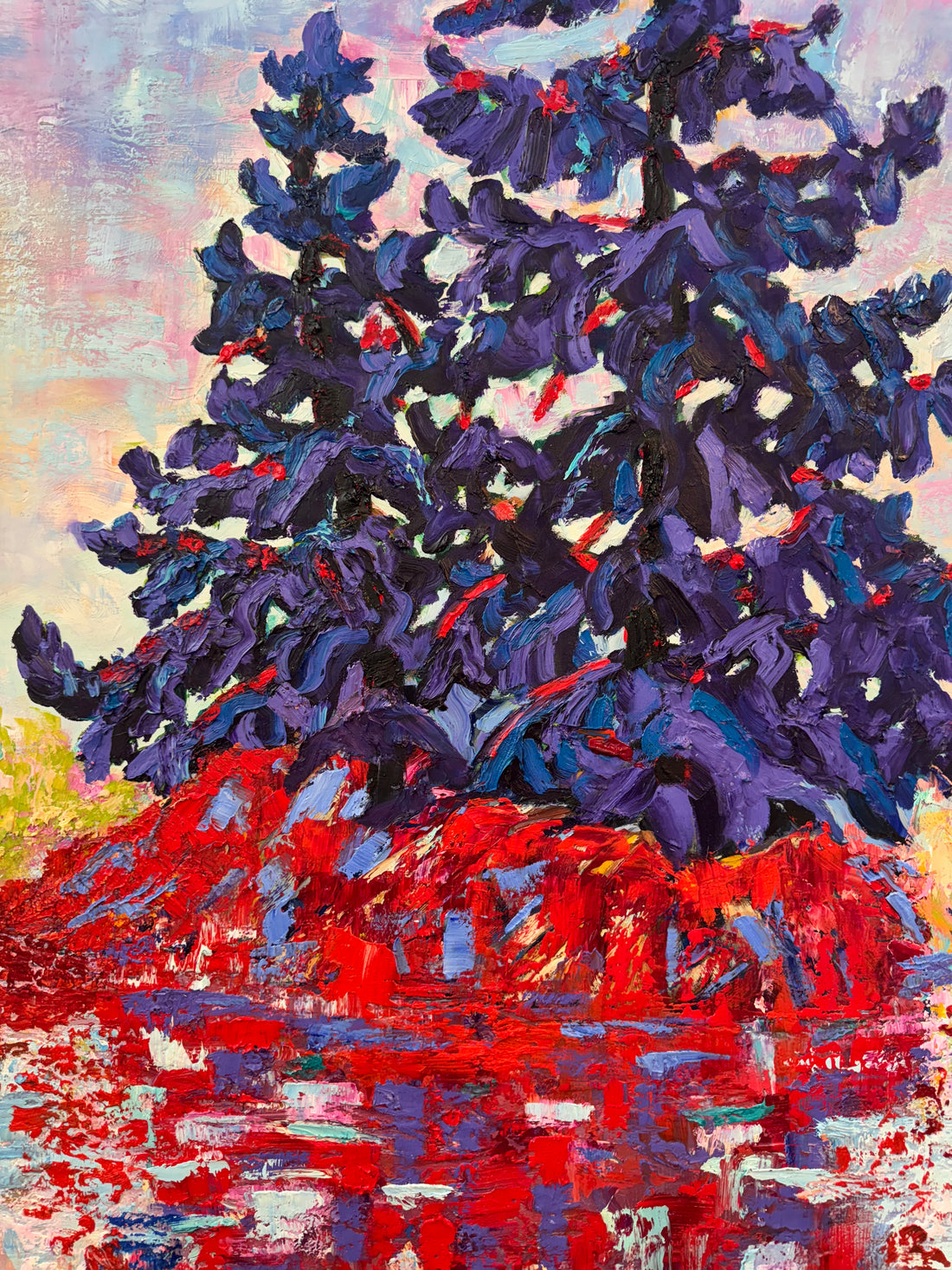 My Tree Fort, 48" x 48" - Kefi Art Gallery