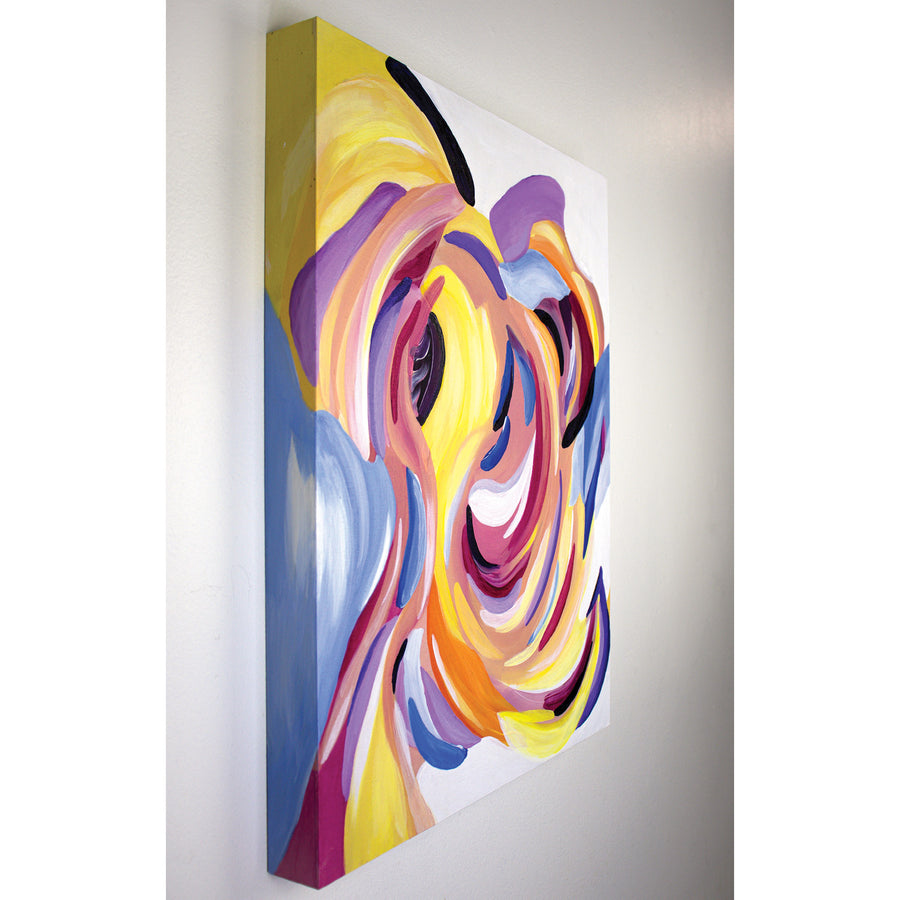 Amanda Wand "I am Listening" abstract intuitive painting Canadian Toronto-based Artist