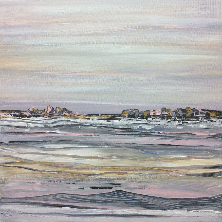 Loretta Kaltenhauser "Amber Waves" abstract landscape painting Canadian artist