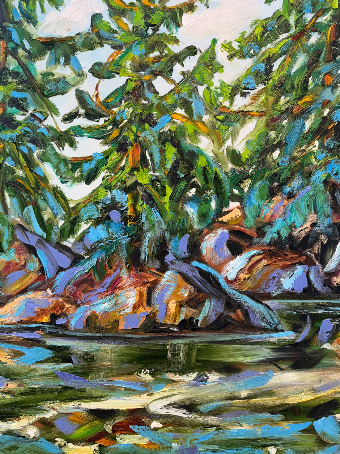 Just Growing, 42" x 42" - Kefi Art Gallery