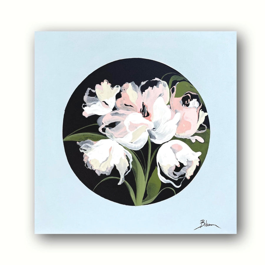 Bibiana Hooper "Solari 11" abstract floral painting Canadian artist