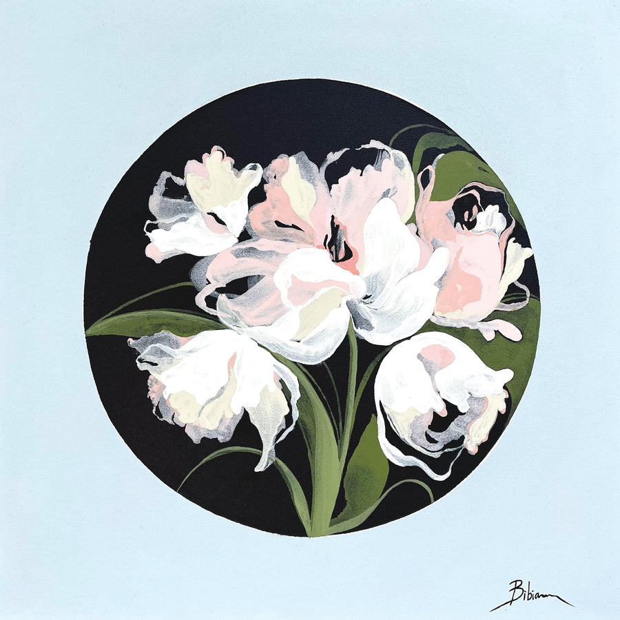 Bibiana Hooper "Solari 11" abstract floral painting Canadian artist