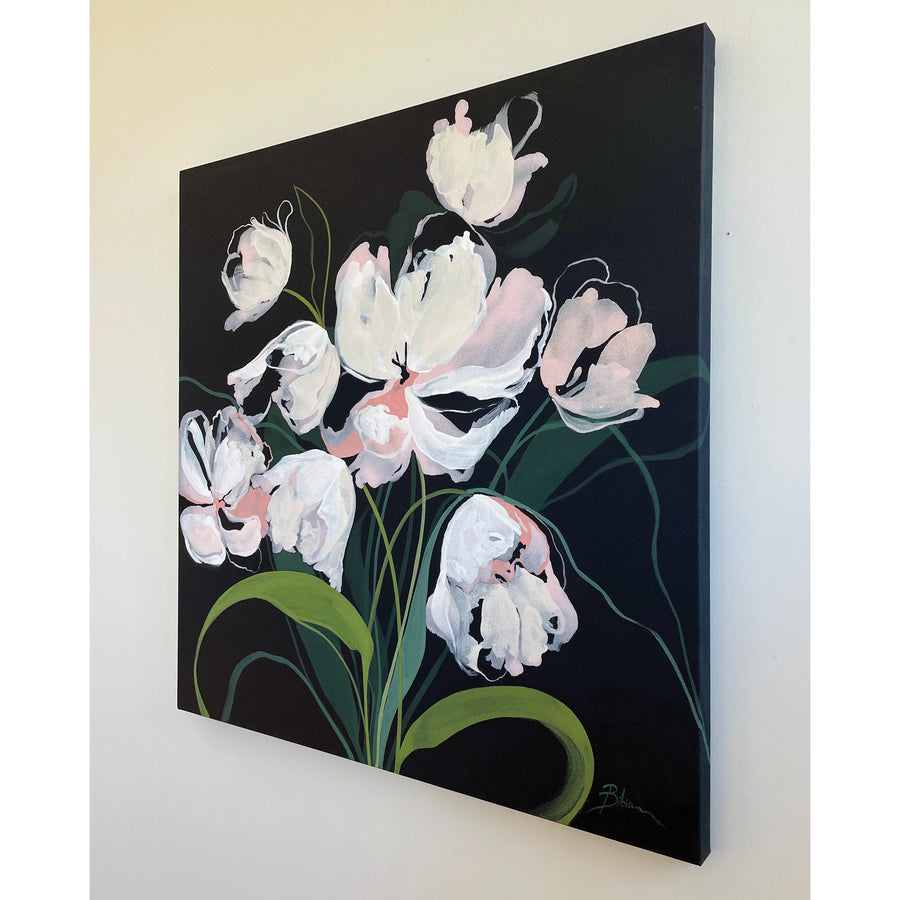 Bibiana Hooper "Solari 12" abstract floral painting Canadian Artist