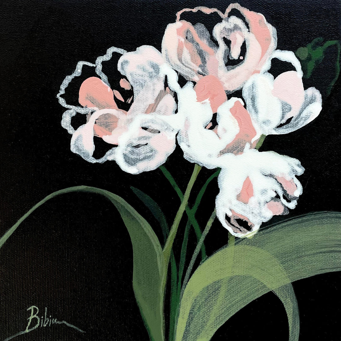 Bibiana Hooper "Solari 8" abstract floral painting Canadian artist