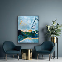 Connie OConnor "Moody Horizon" abstract painting Canadian Artist