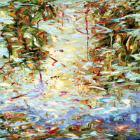 Darlene Winfield "Convergence" abstract landscape painting Canadian Artist Impressionism