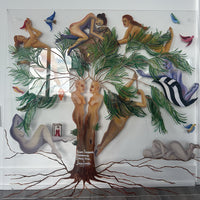 Anam Feerasta "Disembodied Dance" figurative painting Canadian Artist