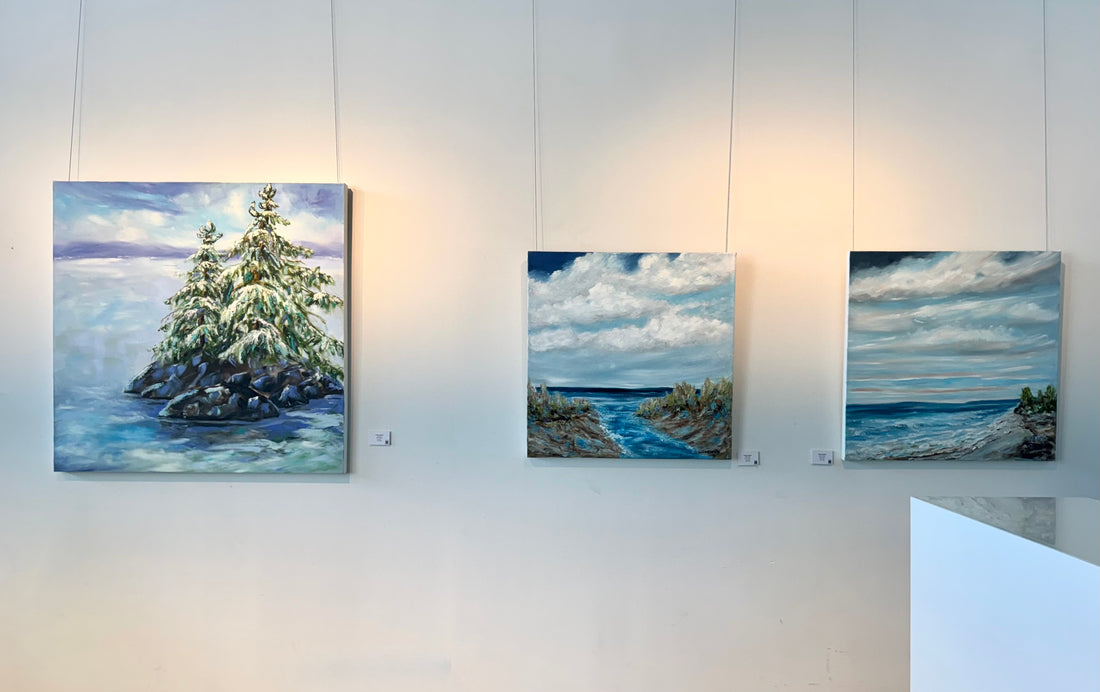 Water Way, 30" x 30" - Kefi Art Gallery
