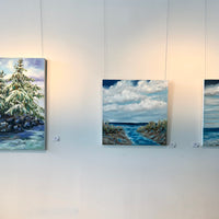 Water Way, 30" x 30" - Kefi Art Gallery