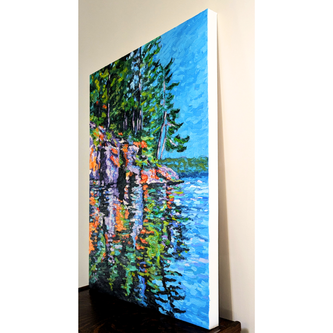 Haystack Island Reflections, 40" x 30"