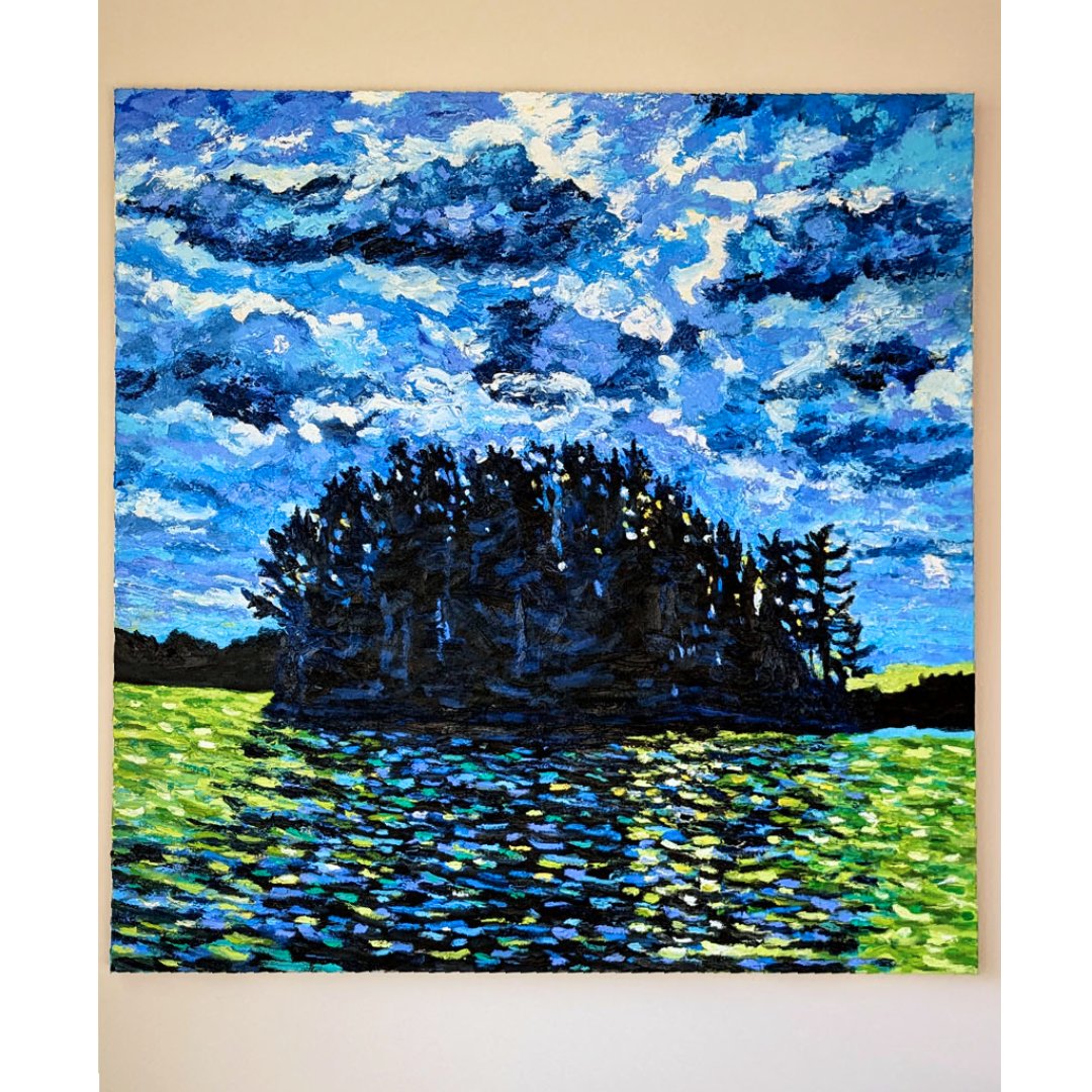 Haystack Island, Lake of Bay, 36" x 36"