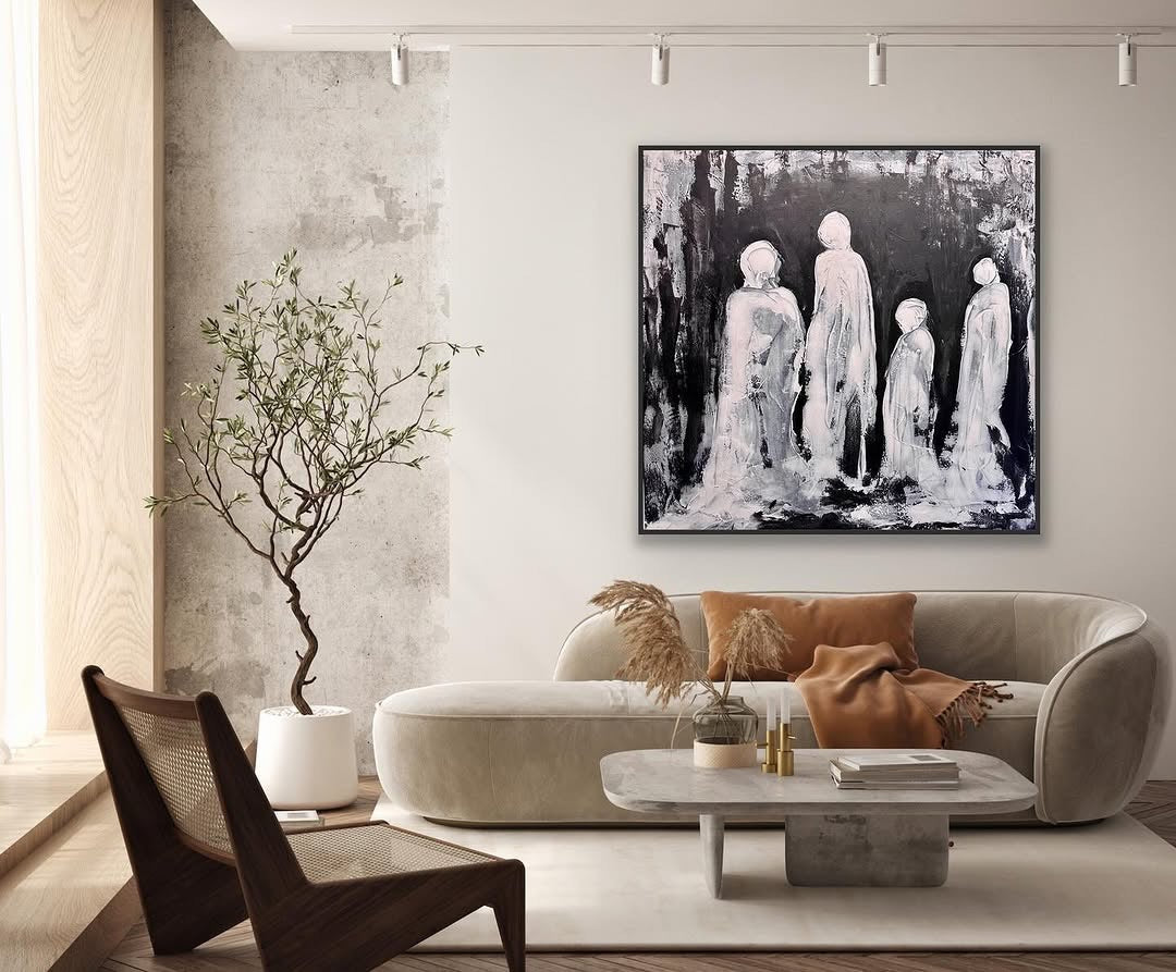 Veil of Shadows, 48" x 48"