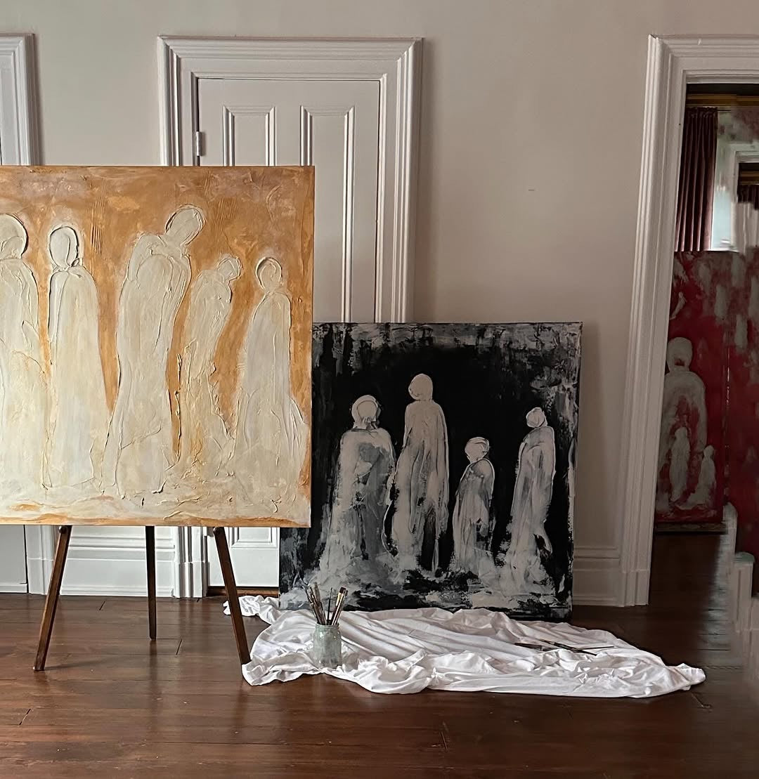 Veil of Shadows, 48" x 48"