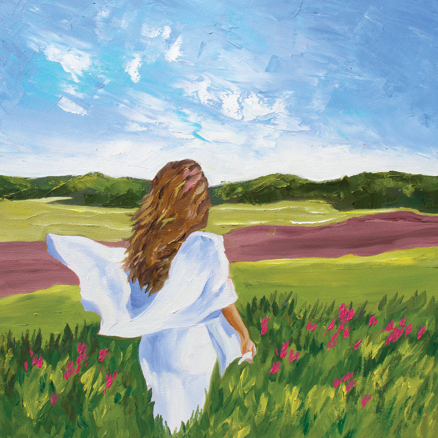 Jill Sapiente "Bliss" figurative landscape painting Canadian Artist