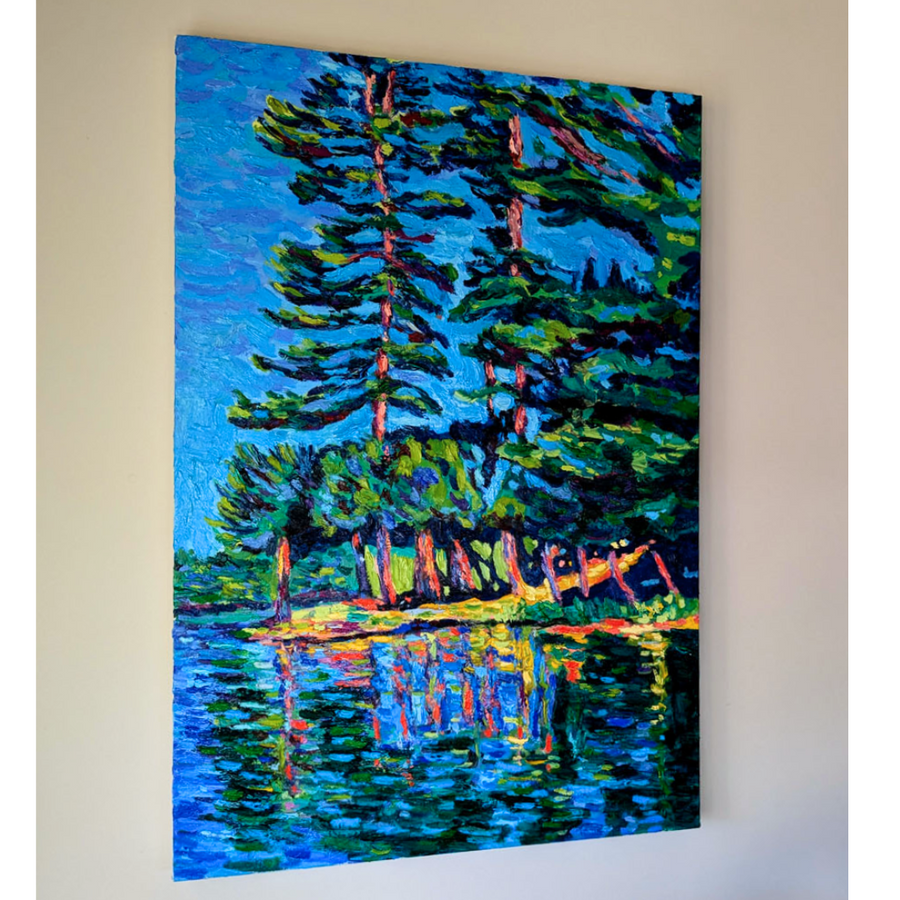 Kayaking Around Lake of Bays, 36" x 24"