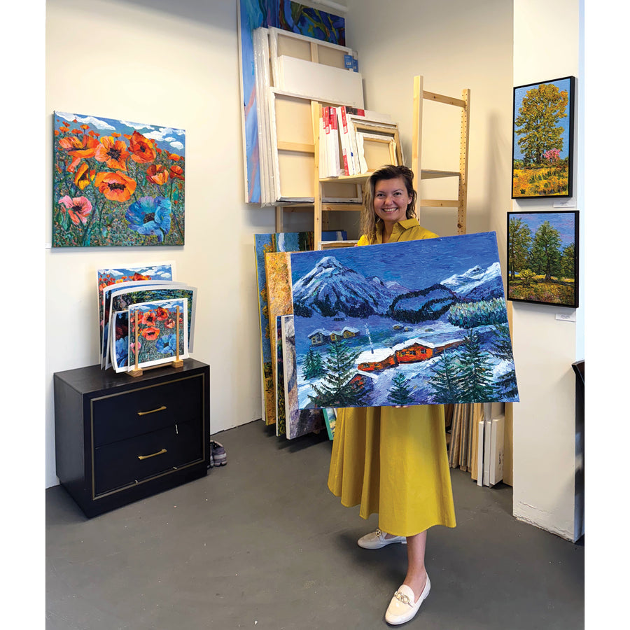 Blue One, 32" x 30"