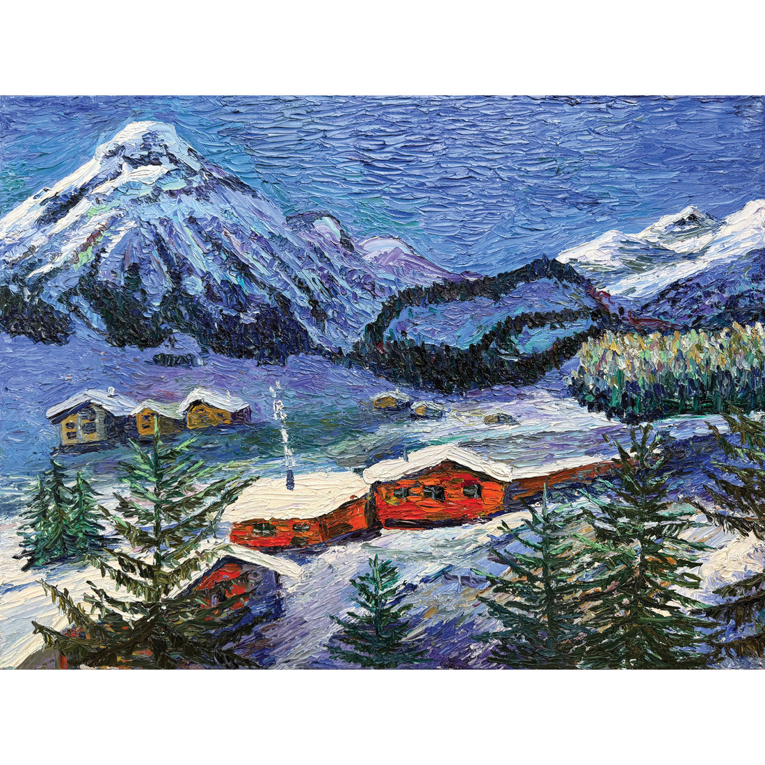 Joyful Winter in Whistler, 24" x 32"