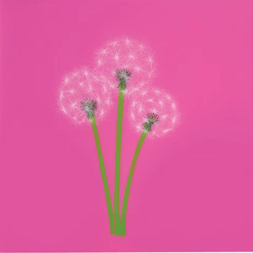 Wish Bouquet on Pink, 12" x 12"