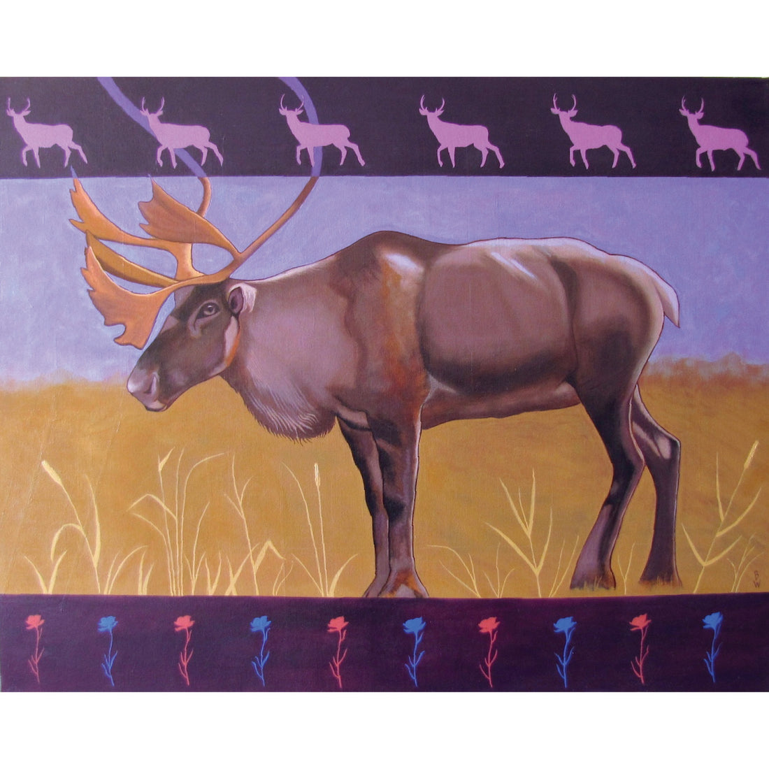 Caribou, 24" x 30"