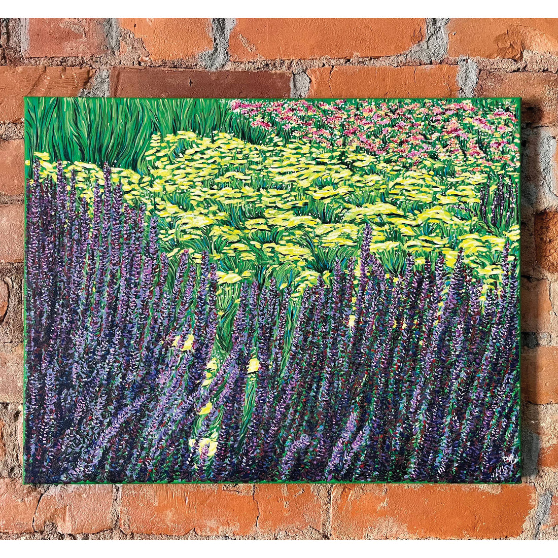 Purple Foral, 16" x 20"