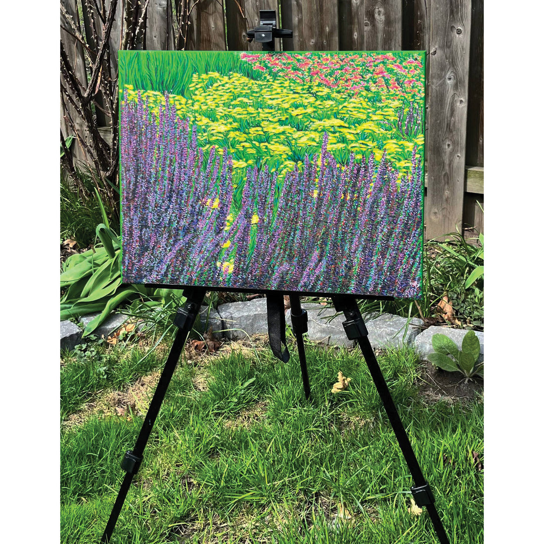 Purple Foral, 16" x 20"