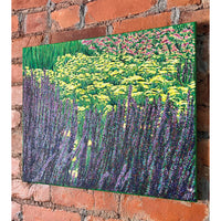 Purple Foral, 16" x 20"