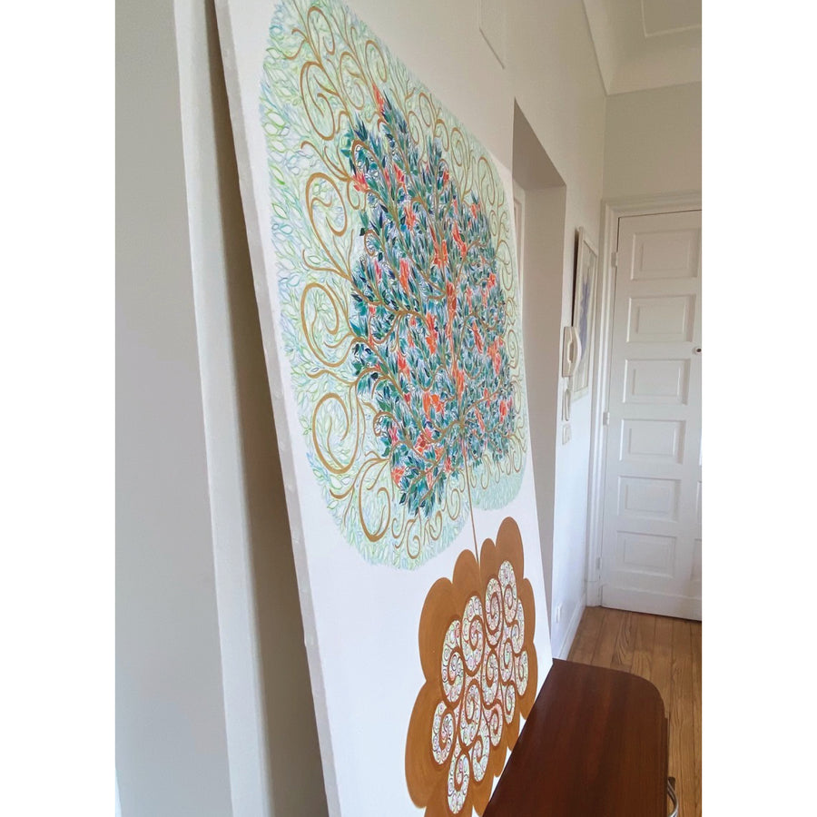 Tree of Life, Gold, 45" x 35"