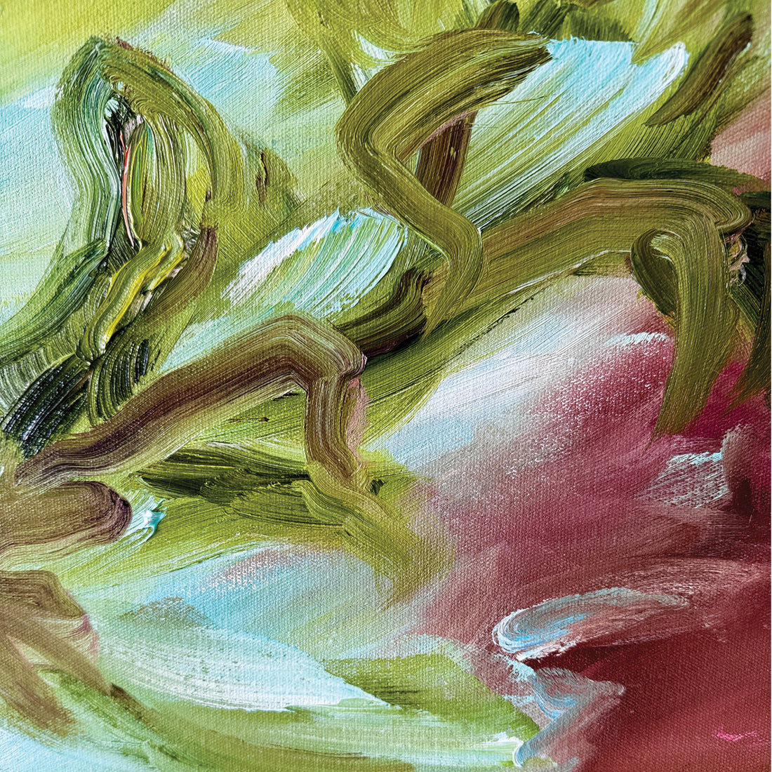 Life Swirling Around Us, 40" x 40"