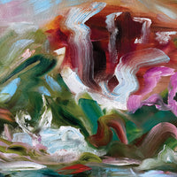 Pond Party, 42" x 42"