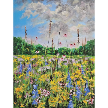 Pink and Yellow, 16" x 12"