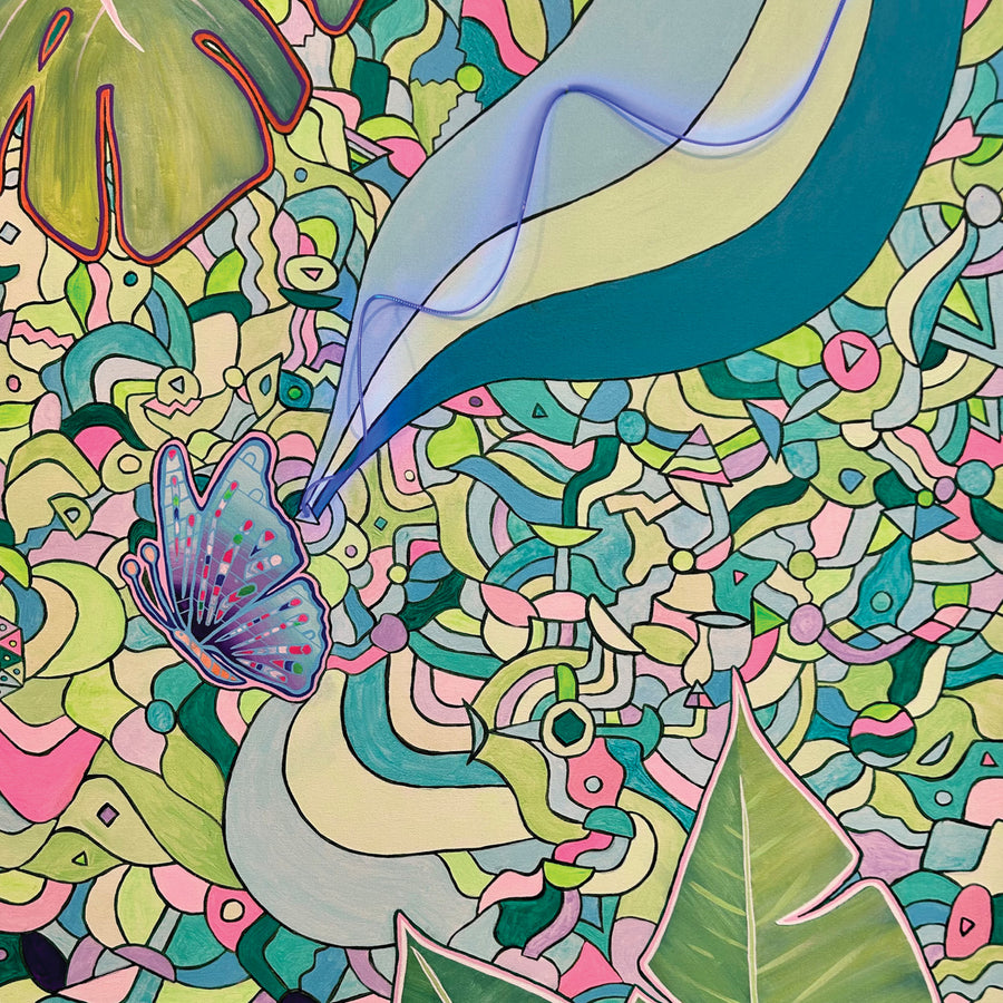 Electric Jungle, 48" x 30"