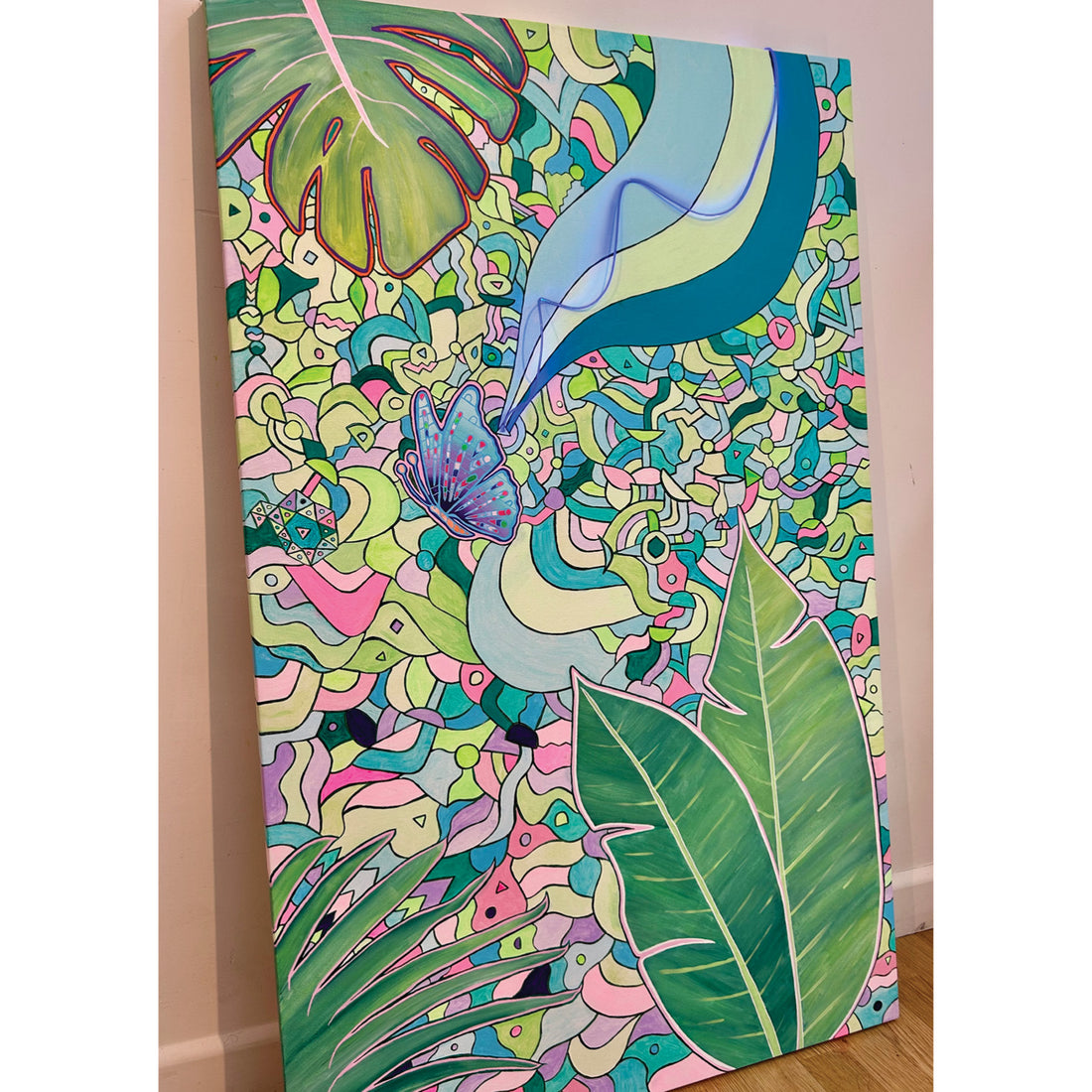 Electric Jungle, 48" x 30"