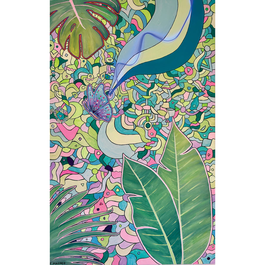 Electric Jungle, 48" x 30"