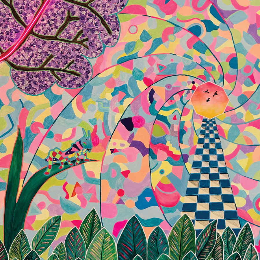 Jacaranda, 36" x 36"