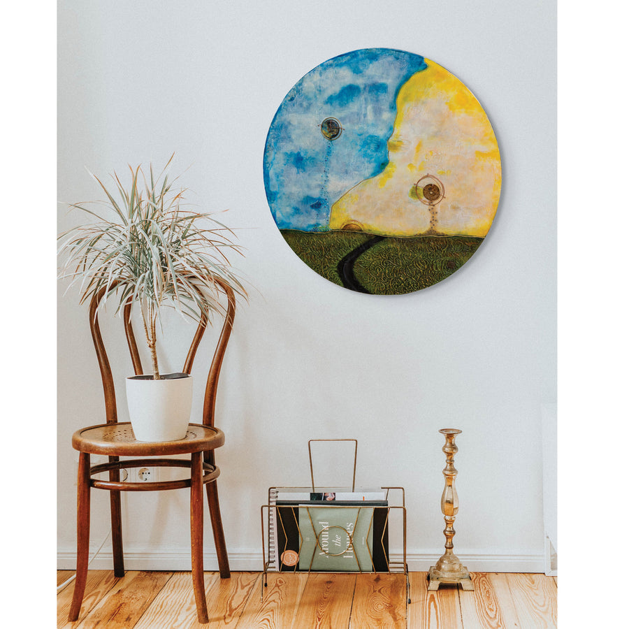 Imperfect Wheel of Life 240401, 30" round