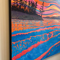 Sunset Ripples, 36" x 36"