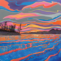 Sunset Ripples, 36" x 36"
