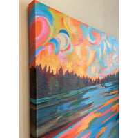 The Sky Is the Limit, 36" x 36"