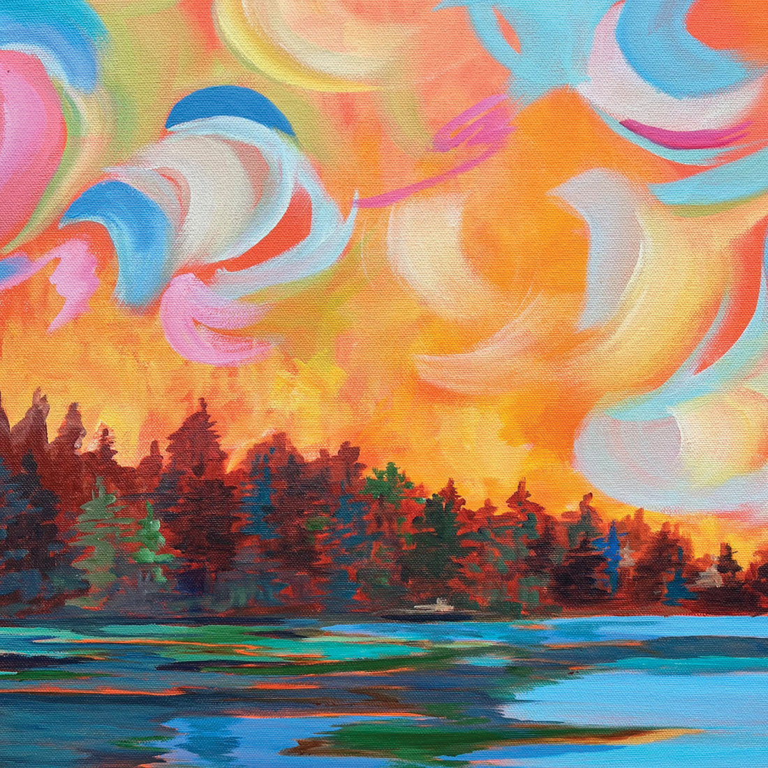The Sky Is the Limit, 36" x 36"