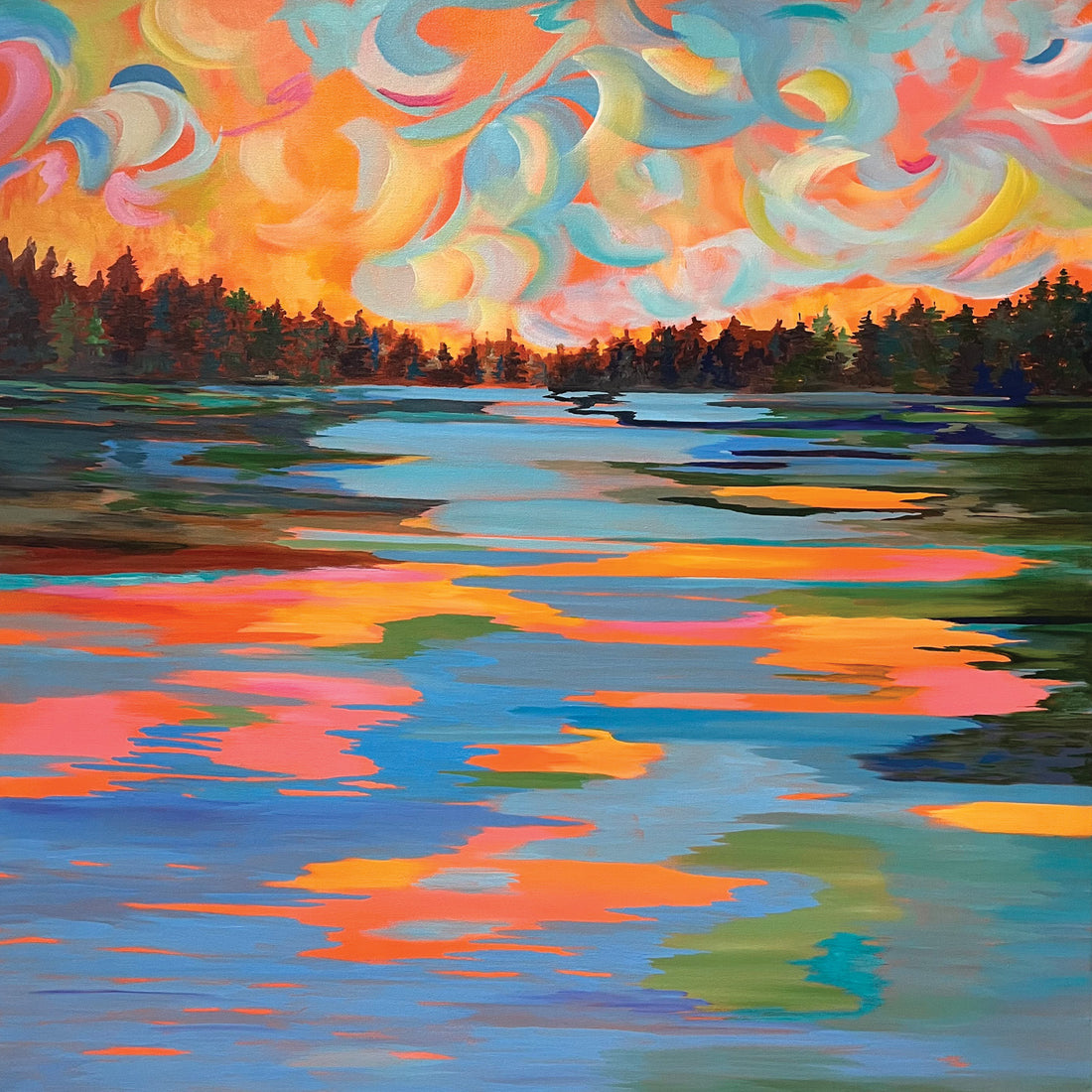 The Sky Is the Limit, 36" x 36"