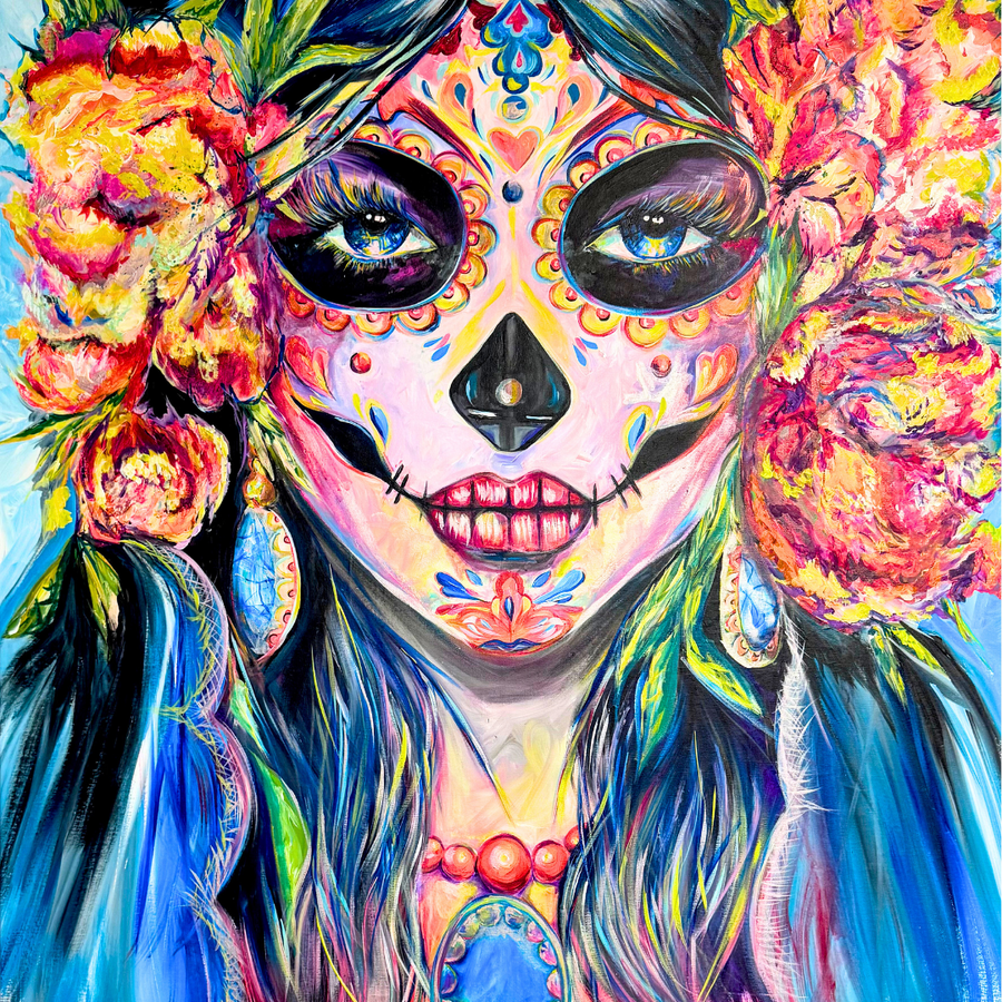 Dia De Los Muertos, 60" x 60"