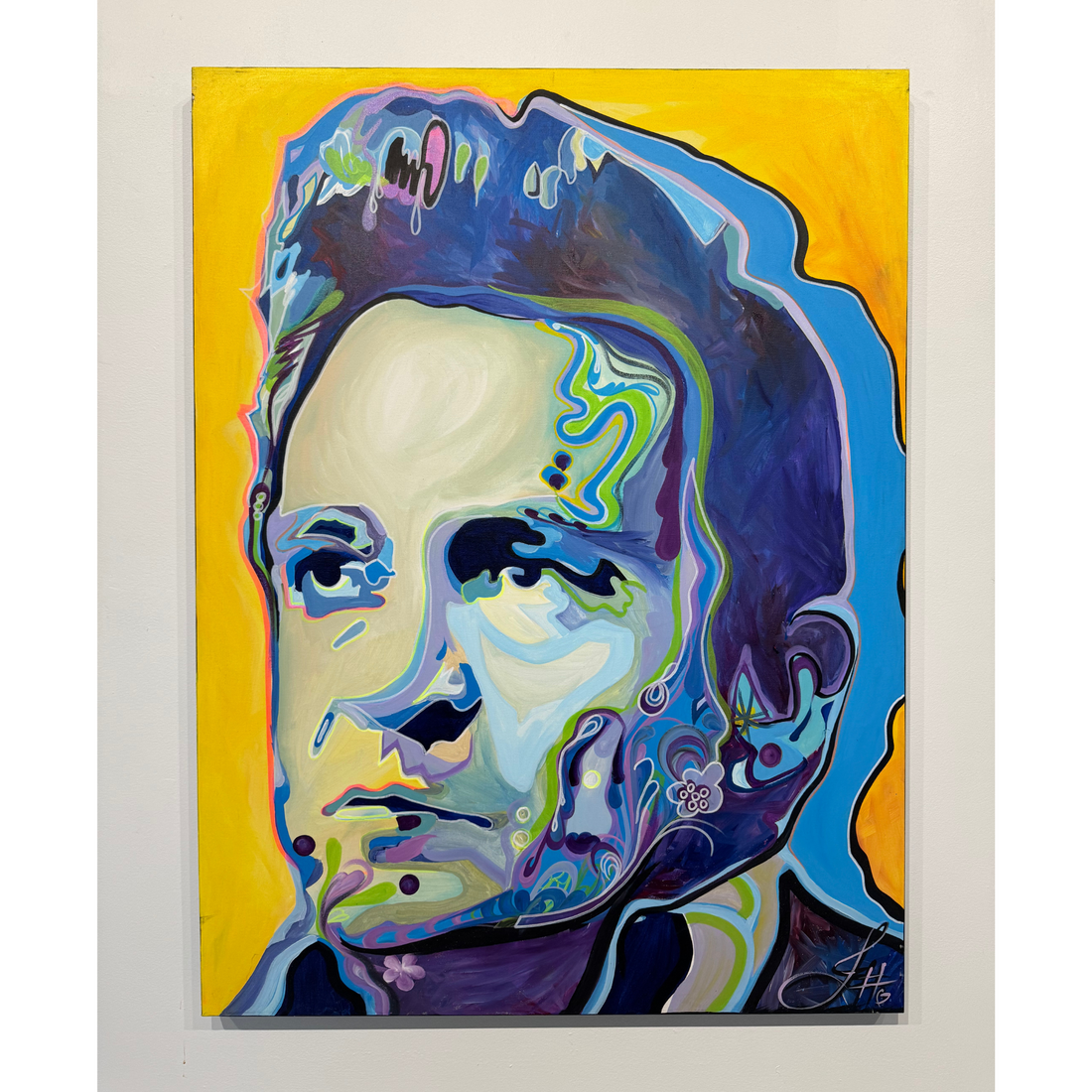 Jonny Cash, 48" x 36"