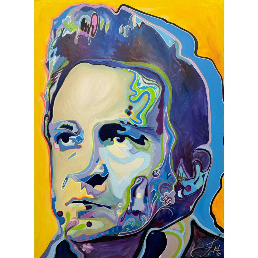 Jonny Cash, 48" x 36"