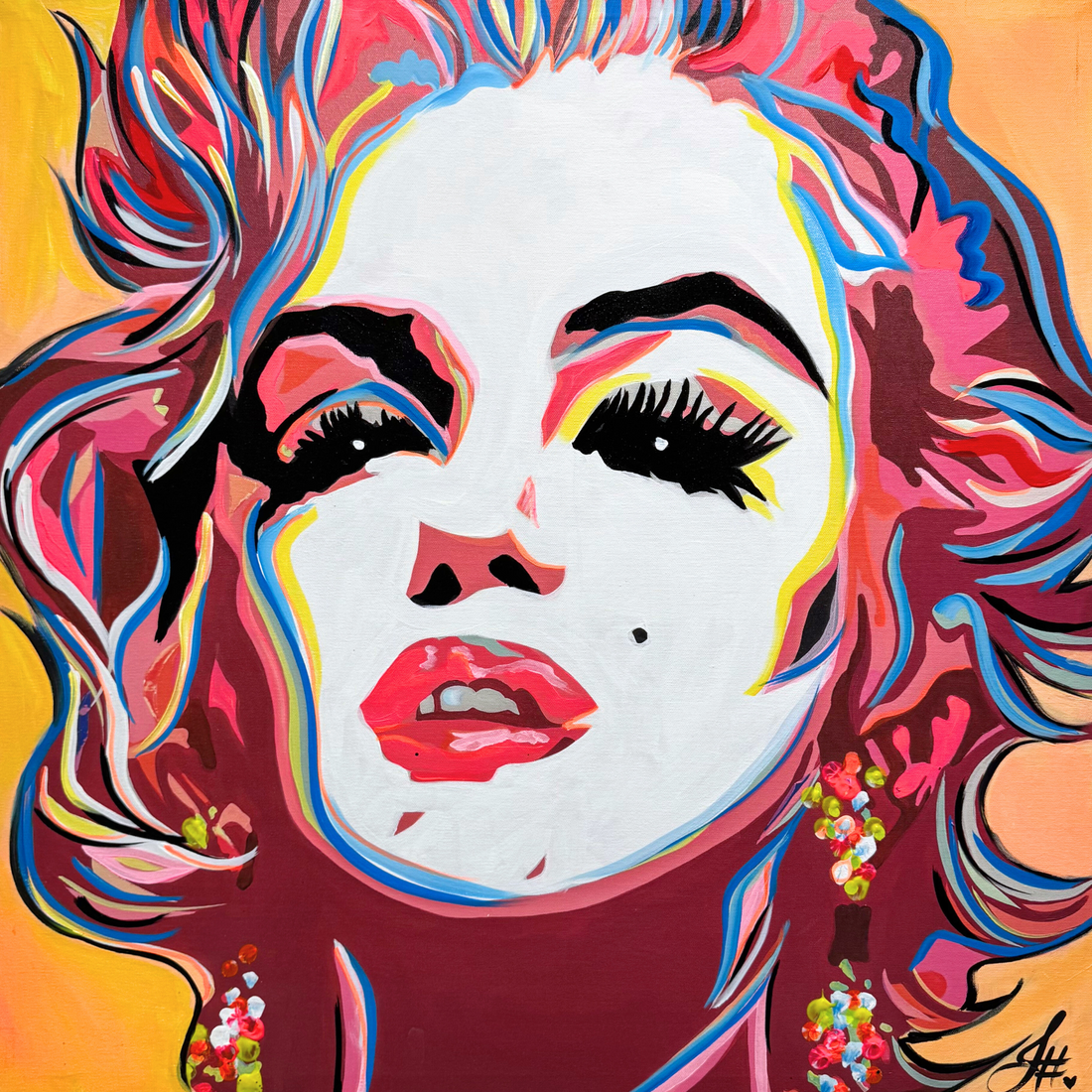 Marilyn Dreams, 30” x 30"