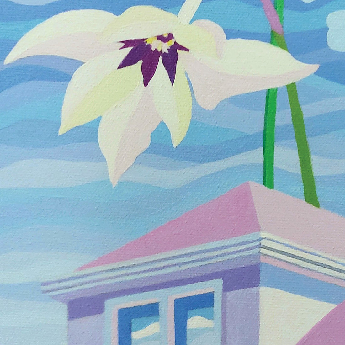 Listening to Flowers, 14" x 11"